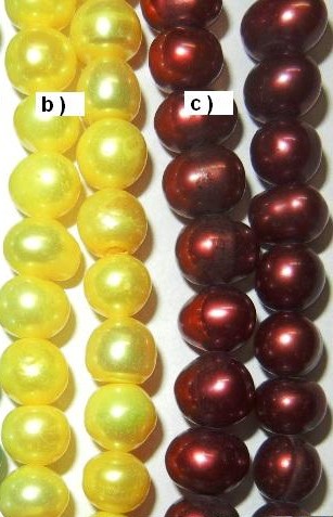 Říční perly ø 6-7mm - šňůra